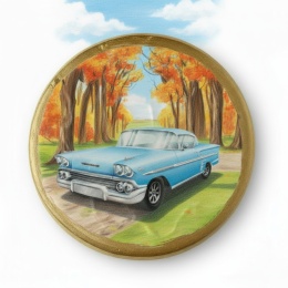 Ciastko lukier Auto Fan PASJA  Klasyczna Elegancja