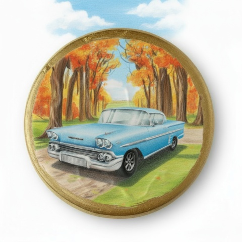 Ciastko lukier Auto Fan PASJA  Klasyczna Elegancja