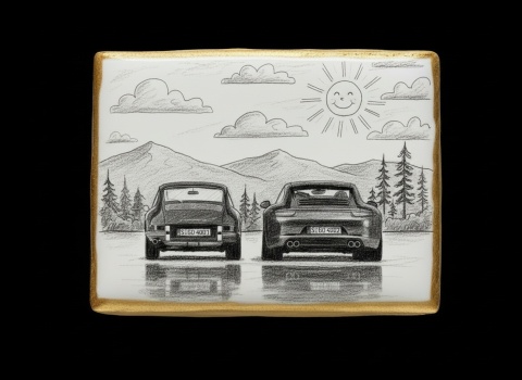 Ciastko lukier Auto Fan PASJA  Klasyczne Ikony w Ruchu