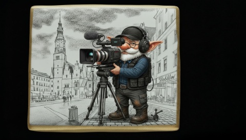Ciastko lukier Pamiątka  Krasnal wrocławski w kadrze akcji!

Kiedy czaru