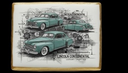 Ciastko lukier Auto Fan PASJA LINCOLN CONTINENTAL