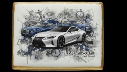 Ciastko lukier Auto Fan PASJA Lexus Electrified Sport