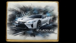 Ciastko lukier Auto Fan PASJA Lexus Electrified Sport