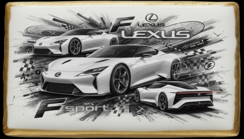 Ciastko lukier Auto Fan PASJA Lexus F Sport