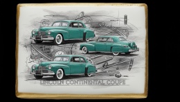 Ciastko lukier Auto Fan PASJA Lincoln Continental Coupe