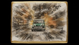 Ciastko lukier Auto Fan PASJA MINI COOPER