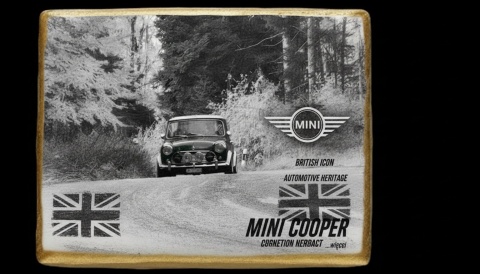 Ciastko lukier Auto Fan PASJA MINI COOPER