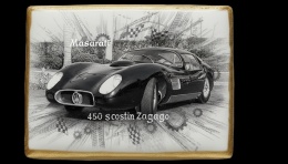 Ciastko lukier Auto Fan PASJA Masarati 450 S Costin Zagago