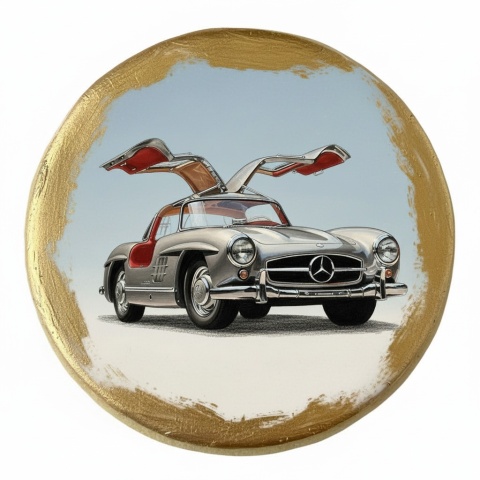 Ciastko lukier Auto Fan PASJA Mercedes 300 SL
