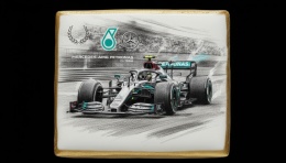 Ciastko lukier Auto Fan PASJA  MercedesAMG Petronas w Akcji
