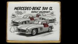 Ciastko lukier Auto Fan PASJA MercedesBenz 300 SL