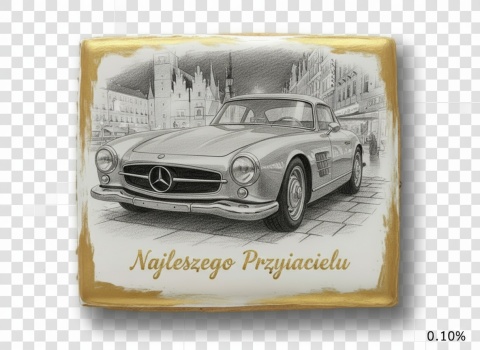 Ciastko lukier Auto Fan PASJA MercedesBenz 300SL