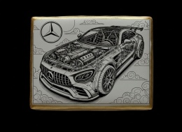 Ciastko lukier Auto Fan PASJA MercedesBenz AMG w beczce emocji