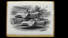 Ciastko lukier Auto Fan PASJA MercedesBenz CLK GTR