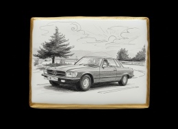 Ciastko lukier Auto Fan PASJA MercedesBenz Classic in Motion