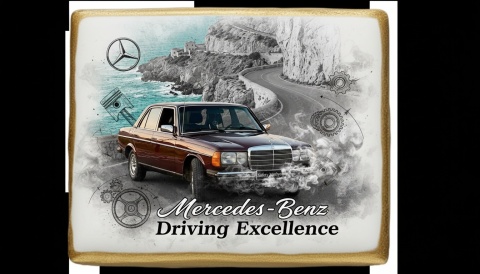 Ciastko lukier Auto Fan PASJA MercedesBenz Driving Excellence