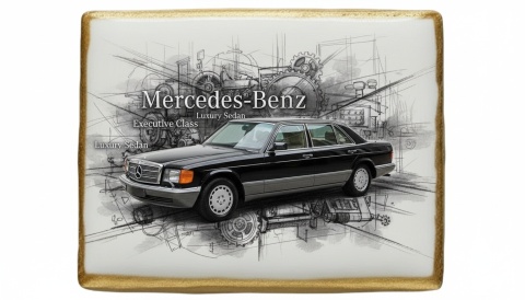 Ciastko lukier Auto Fan PASJA MercedesBenz Executive Class