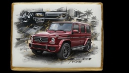 Ciastko lukier Auto Fan PASJA MercedesBenz GClass