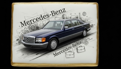 Ciastko lukier Auto Fan PASJA MercedesBenz Klasa i Styl