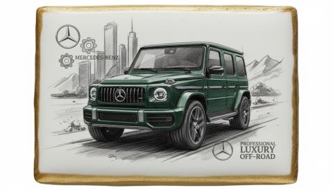 Ciastko lukier Auto Fan PASJA MercedesBenz Klasy G