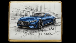 Ciastko lukier Auto Fan PASJA MercedesBenz SClass Concept