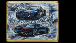 Ciastko lukier Auto Fan PASJA MercedesBenz w Dynamice