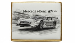 Ciastko lukier Auto Fan PASJA MercedesBenz w Ruchu
