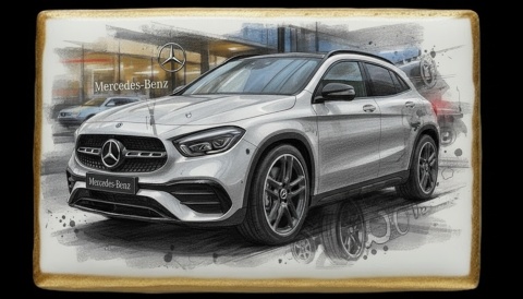 Ciastko lukier Auto Fan PASJA MercedesBenz w ruchu