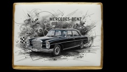 Ciastko lukier Auto Fan PASJA  MercedesBenz