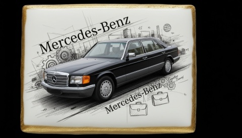 Ciastko lukier Auto Fan PASJA  MercedesBenz