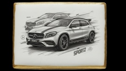 Ciastko lukier Auto Fan PASJA  Mercedes Sportz