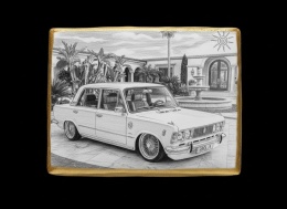Ciastko lukier Auto Fan PASJA Motoryzacyjny Styl Retro