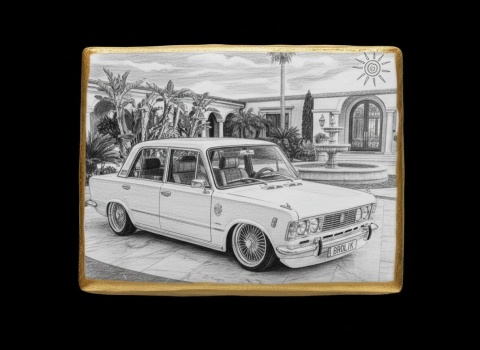 Ciastko lukier Auto Fan PASJA Motoryzacyjny Styl Retro
