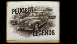 Ciastko lukier Auto Fan PASJA PEUGEOT LEGENDS