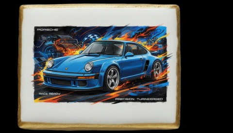 Ciastko lukier Auto Fan PASJA PORSCHE DYNAMIKA