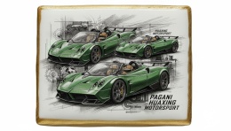 Ciastko lukier Auto Fan PASJA  Pagani Huaxing Motorsport