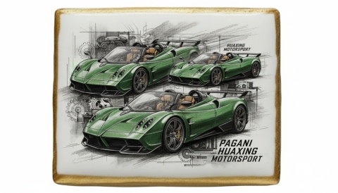 Ciastko lukier Auto Fan PASJA  Pagani Huaxing Motorsport