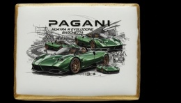 Ciastko lukier Auto Fan PASJA Pagani Huayra R Evoluzione Barchetta