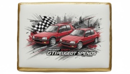 Ciastko lukier Auto Fan PASJA Peugeot GTI Ikona Motoryzacji