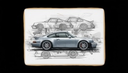 Ciastko lukier Auto Fan PASJA Porsche 911 Carrera