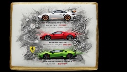 Ciastko lukier Auto Fan PASJA  Porsche 911 GT3 RS