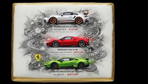 Ciastko lukier Auto Fan PASJA  Porsche 911 GT3 RS