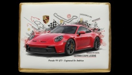 Ciastko lukier Auto Fan PASJA  Porsche 911 GT3