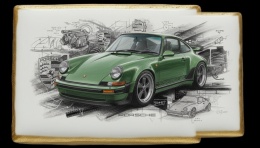 Ciastko lukier Auto Fan PASJA Porsche w Ruchu