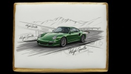 Ciastko lukier Auto Fan PASJA Porsche w Ruchu