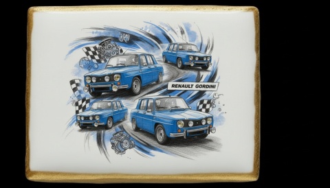 Ciastko lukier Auto Fan PASJA RENAULT GORDINI