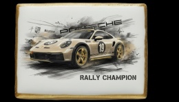 Ciastko lukier Auto Fan PASJA Rally Champion