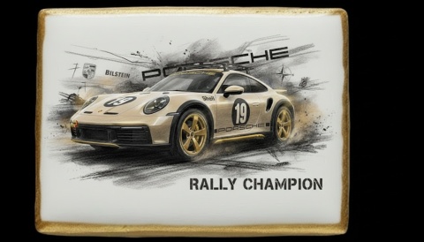 Ciastko lukier Auto Fan PASJA Rally Champion