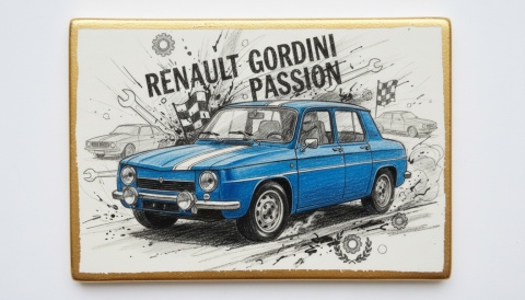 Lukrowane Ciastko Prezent MOTO Fana Renault Gordini Passion AUTO dla Mężczyzny