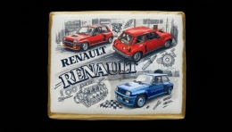 Ciastko lukier Auto Fan PASJA  Renault R5 Turbo
